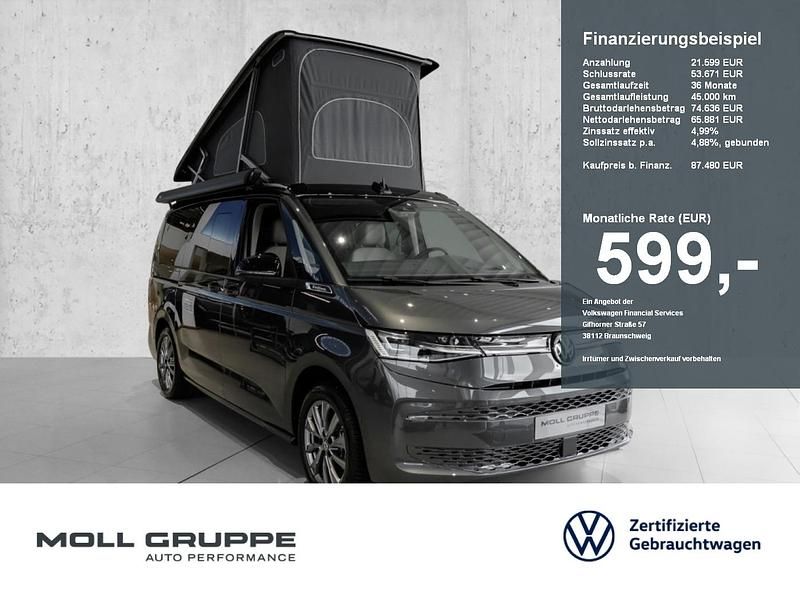 Indiumgrau metallic / deep black perleffekt Gebraucht 2025 VW T7 California Van | 86.980 € - Bild 1/4