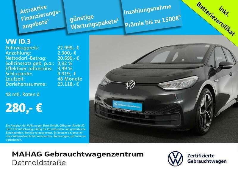 Gebraucht VW ID.3 Pro 150 kW (204 PS) 2022 Mangangrau metallic Kleinwagen