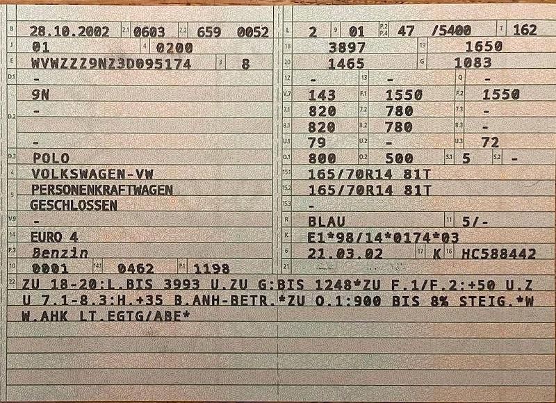 Gebraucht VW Polo 64 PS (47 kW) 2002 Blau Kleinwagen