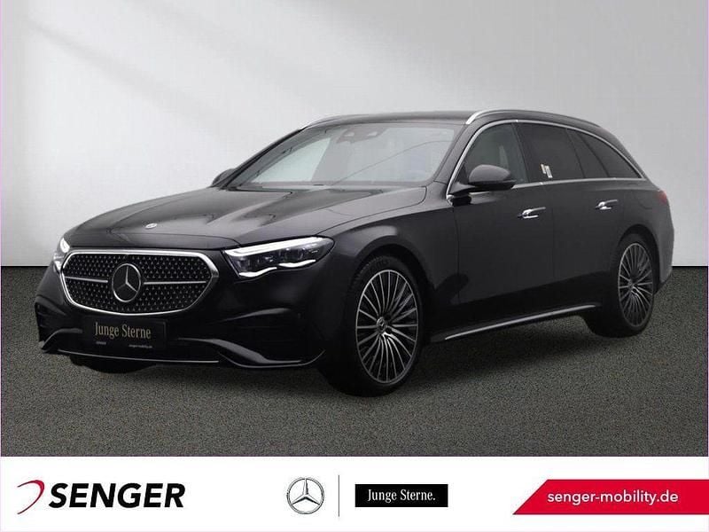 Schwarz Gebraucht 2024 Mercedes E300 AMG line Limousine | 62.900 € - Bild 1/4