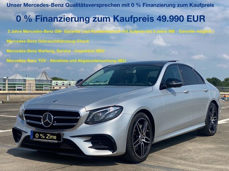 Silber Gebraucht 2020 Mercedes E400 AMG Limousine | 47.990 € (Fairer Preis) - Bild 1/4