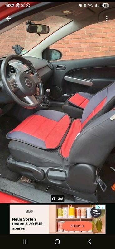 Usata Mazda 2 75 CV (55 kW) 2011 Rosso Utilitaria