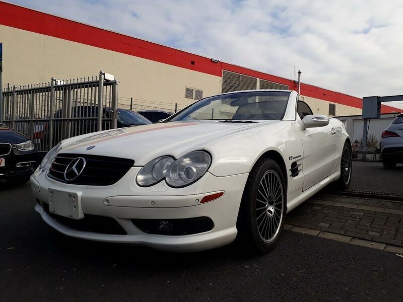 Weiß metallic Gebraucht 2004 Mercedes SL55 AMG AMG Cabrio | 27.995 € (Superpreis) - Bild 1/4