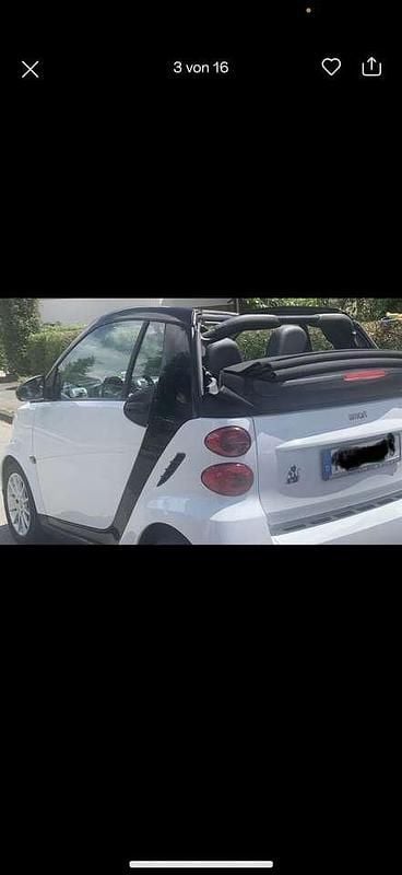 Gebraucht Smart ForTwo Cabrio 45 PS (33 kW) 2008 Schwarz Cabrio