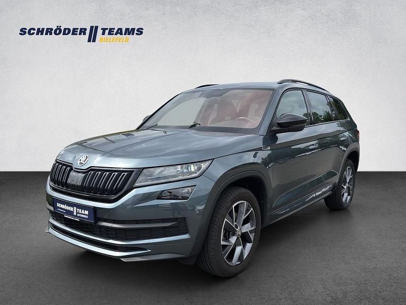 Quarzgrau Gebraucht 2021 Skoda Kodiaq SportLine SUV | 32.990 € (Guter Preis) - Bild 1/4