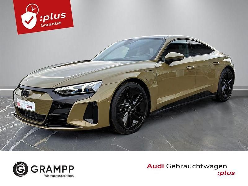 Taktikgrün metallic Gebraucht 2024 Audi e-tron GT quattro Sport Limousine | 87.990 € - Bild 1/4
