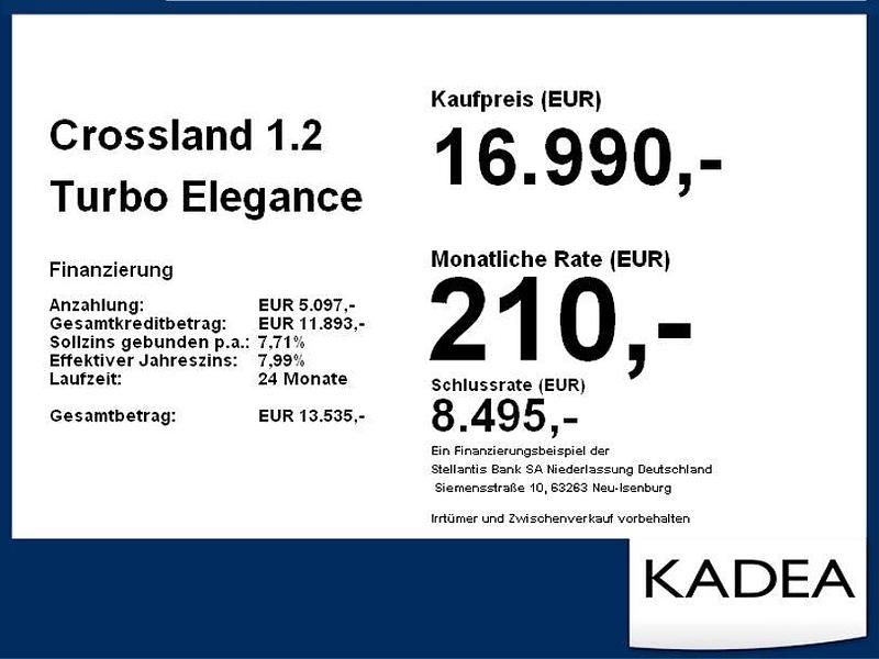 Gebraucht Opel Crossland X Elegance 131 PS (96 kW) 2022 Power orange/dynamik orange SUV