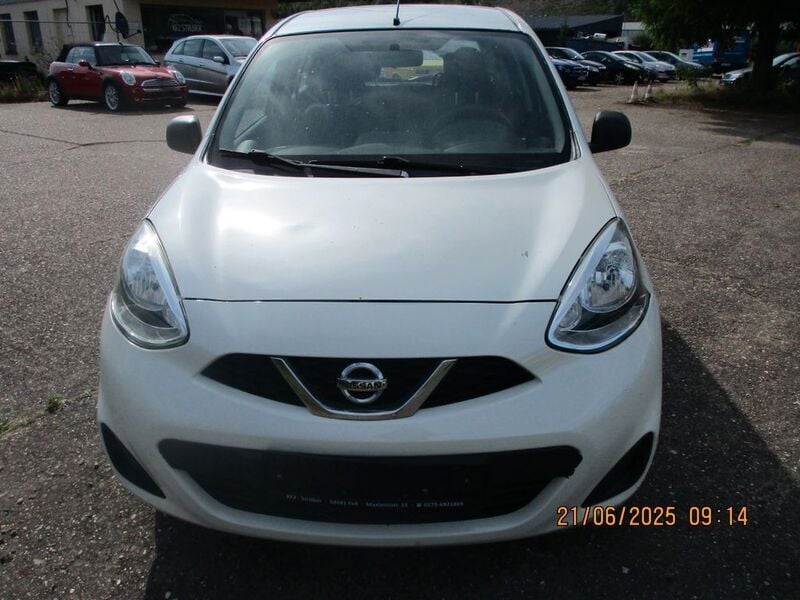 Weiß Gebraucht 2016 Nissan Micra Visia Kleinwagen | 2.200 € (Superpreis) - Bild 1/4