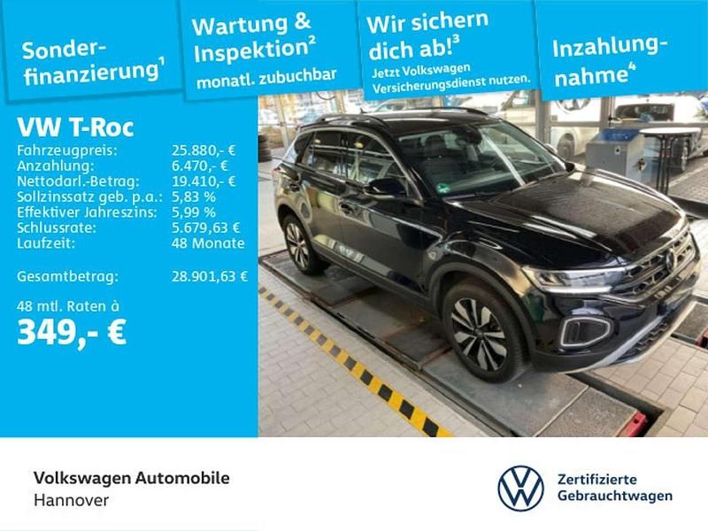 Deep black perleffekt Gebraucht 2023 VW T-Roc Move SUV | 25.880 € (Fairer Preis) - Bild 1/3