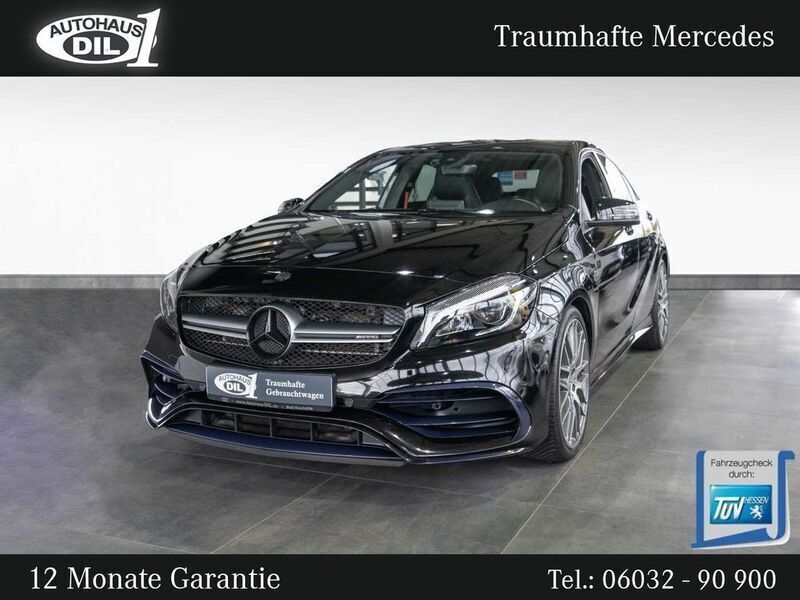 Schwarz (nachtschwarz) Gebraucht 2017 Mercedes A45 AMG AMG Limousine | 28.450 € (Etwas zu teuer) - Bild 1/3