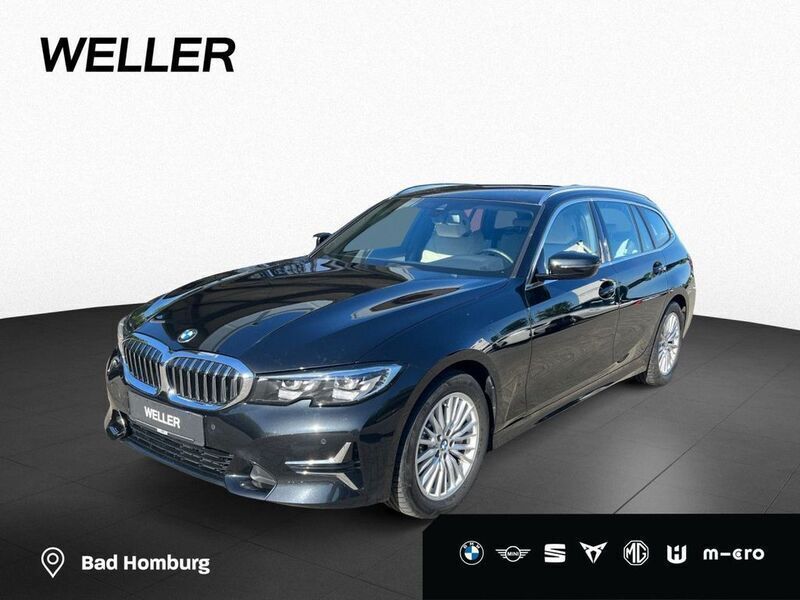 Black sapphire (schwarz) Gebraucht 2022 BMW 330 Luxury Line Kombi | 32.470 € (Superpreis) - Bild 1/4