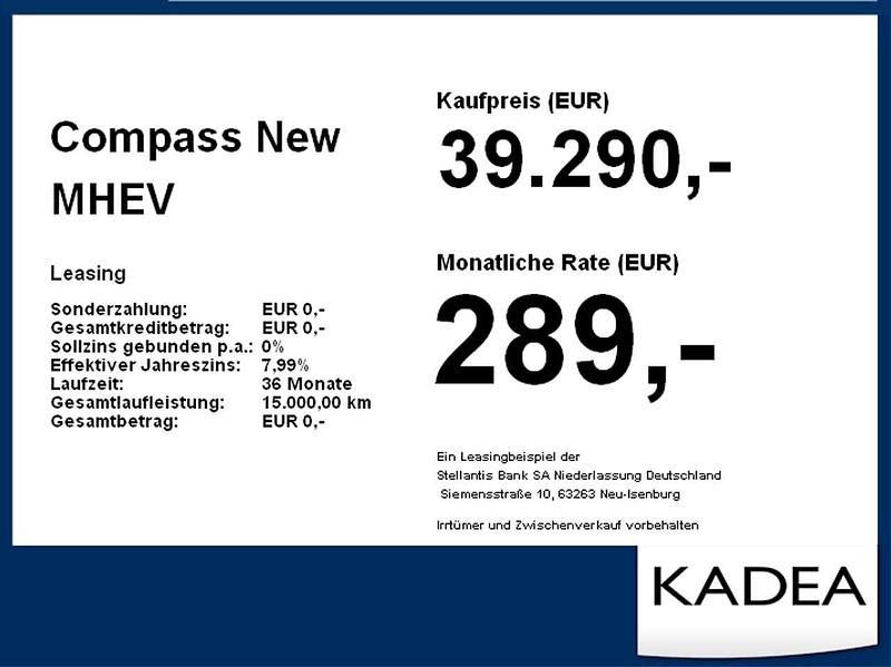 Neu Jeep Compass 145 PS (106 kW) 2025 Antarctica white SUV