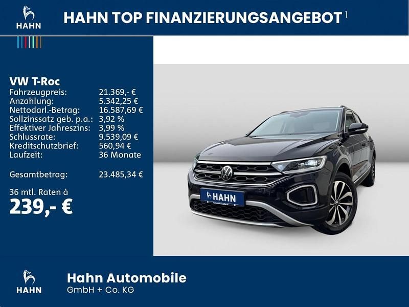 Gebraucht VW T-Roc Style 150 PS (110 kW) 2022 Deep black perleffekt SUV