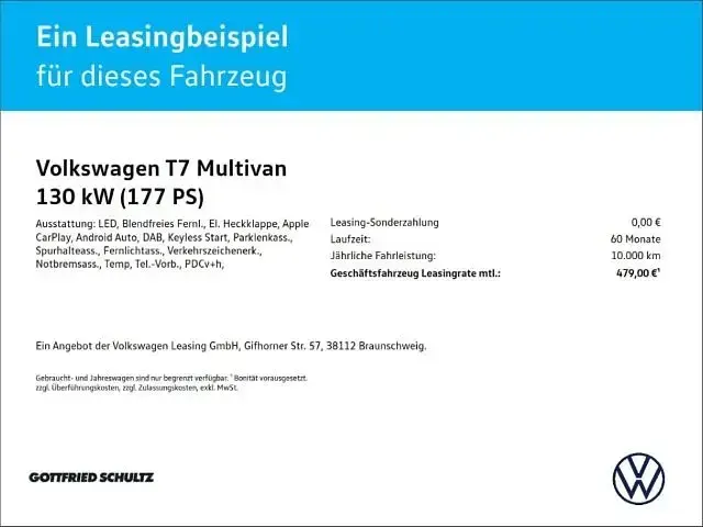 Neu VW Multivan Life 177 PS (130 kW) 2026 Grau Van / Kleinbus