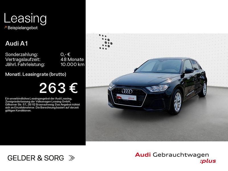Mythosschwarz metallic Gebraucht 2024 Audi A1 Sportback Advanced Kleinwagen | 22.480 € (Guter Preis) - Bild 1/4