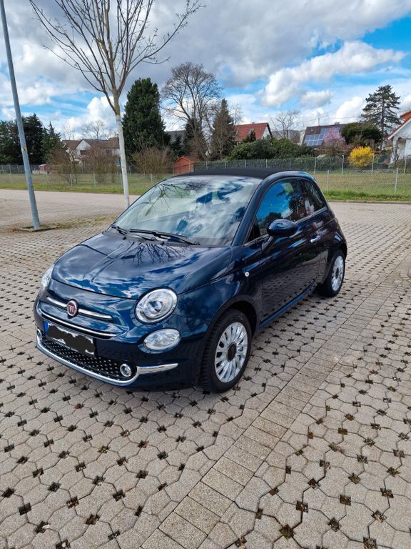 Blau Gebraucht 2018 Fiat 500C Lounge Cabrio | 11.000 € (Fairer Preis) - Bild 1/4