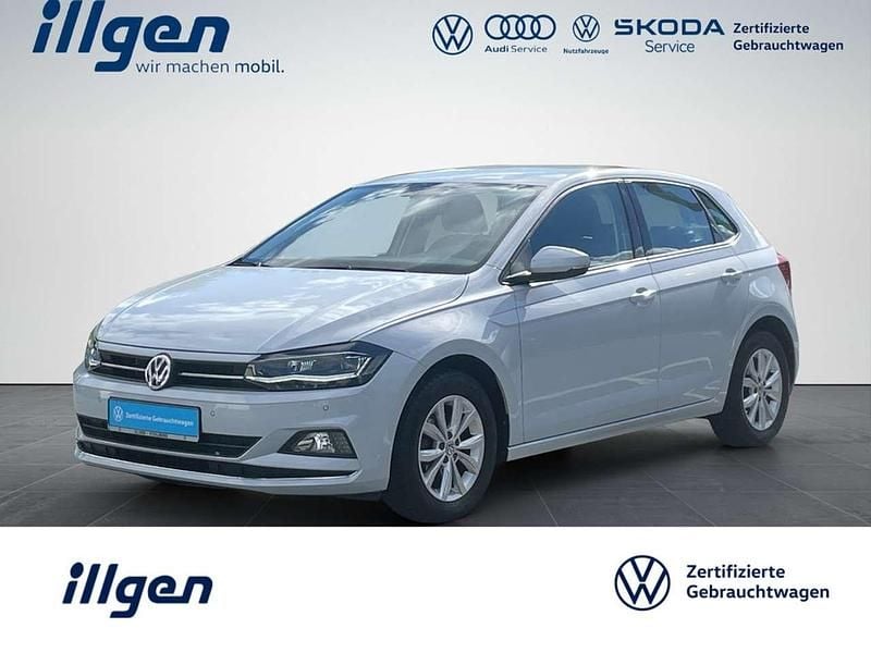 White silver Gebraucht 2018 VW Polo Highline Kleinwagen | 14.480 € (Fairer Preis) - Bild 1/4
