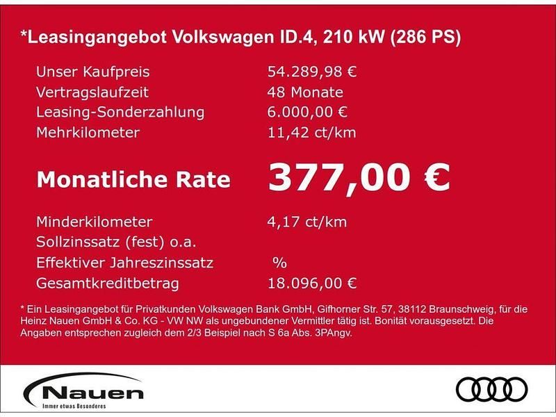Neu VW ID.4 Pro 210 kW (286 PS) 2026 Grau SUV