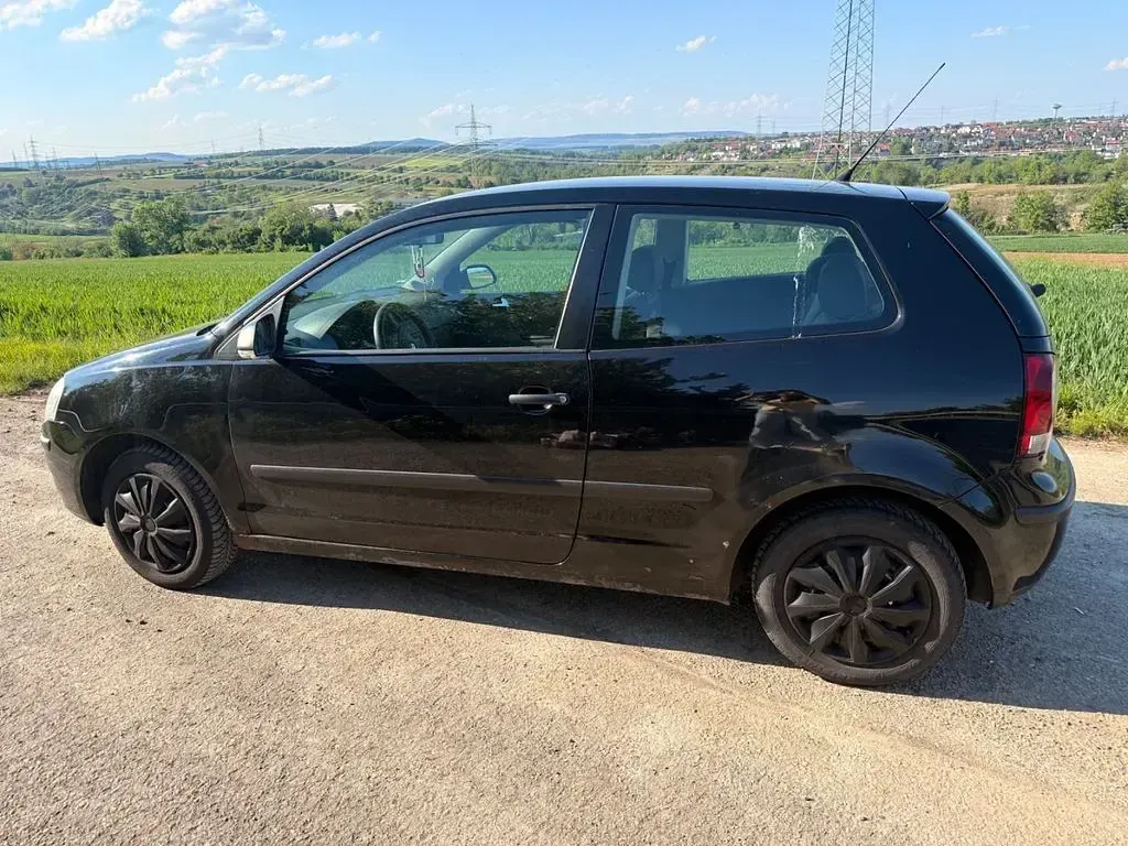 Gebraucht VW Polo Trendline 60 PS (44 kW) 2008 Schwarz Kleinwagen