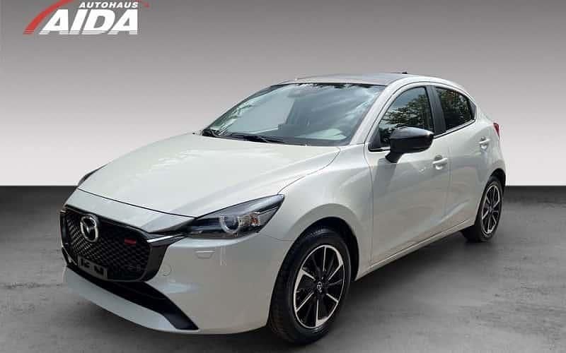 Platinum quartz metallic Gebraucht 2024 Mazda 2 Homura-Aka Limousine | 24.450 € (Etwas zu teuer) - Bild 1/4