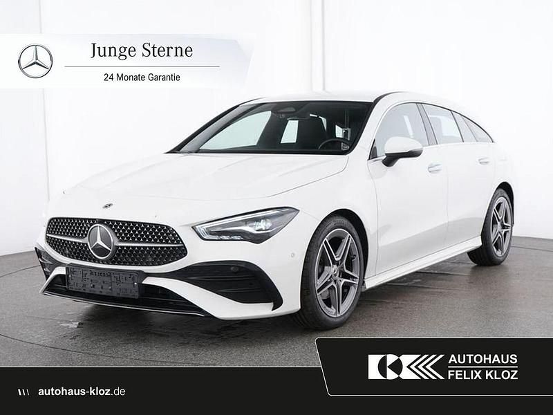 Weiß Gebraucht 2024 Mercedes CLA180 Shooting Brake AMG Kombi | 33.900 € (Teuer) - Bild 1/4