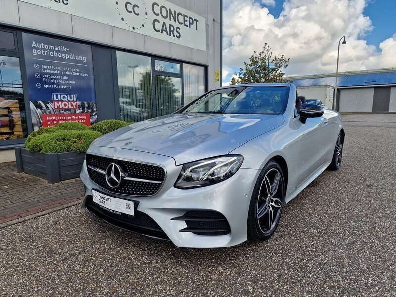 Iridiumsilber metalliclack Gebraucht 2018 Mercedes E200 AMG line Cabrio | 31.990 € (Fairer Preis) - Bild 1/4