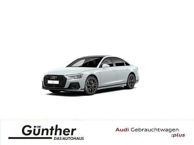 Gletscherweiß metallic Gebraucht 2022 Audi A8 S-Line Limousine | 73.779 € (Teuer) - Bild 1/4