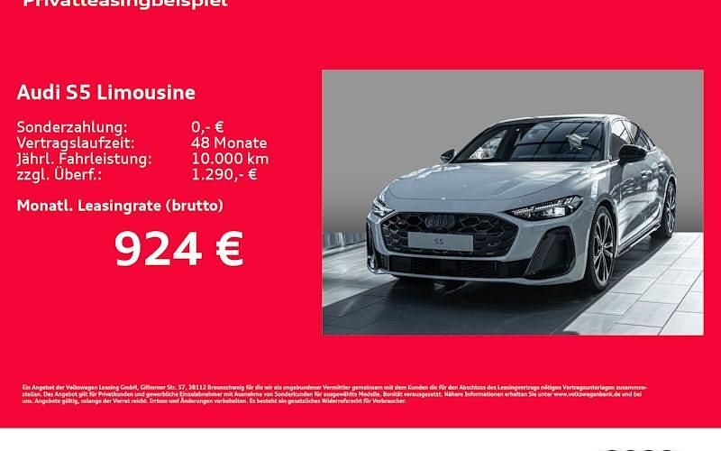 Neu Audi S5 Ambiente 367 PS (269 kW) 2025 Weiß Limousine