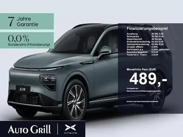 Neu XPENG G9 AWD Performance 422 kW (575 PS) 2026 Grün kaitoke green matte SUV
