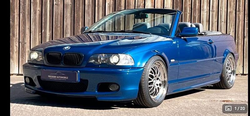Blau Gebraucht 2003 BMW 330 Cabriolet M Sport Cabrio | 16.999 € (Teuer) - Bild 1/4