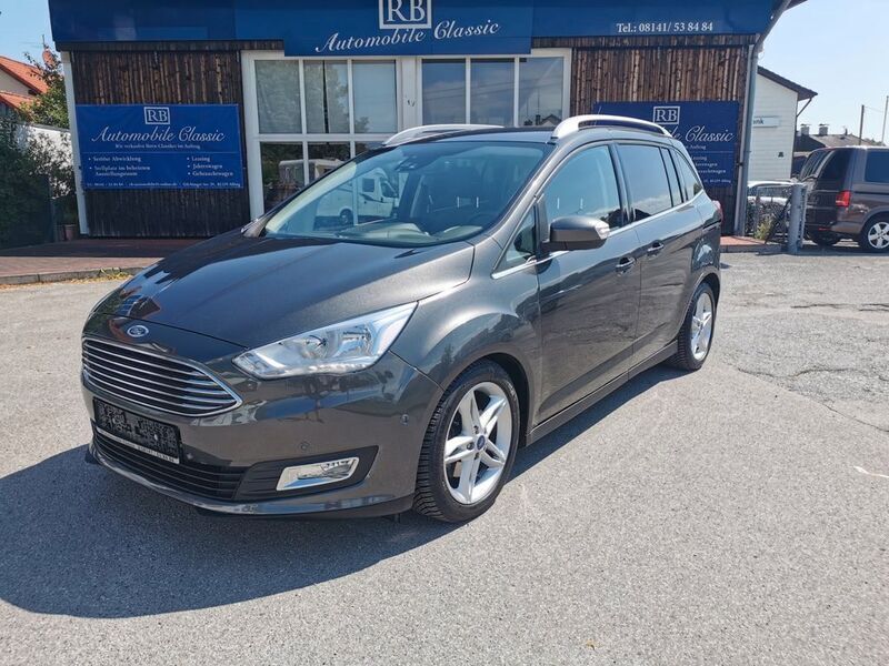 Grau Gebraucht 2018 Ford Grand C-Max Titanium Van / Kleinbus | 14.990 € (Guter Preis) - Bild 1/4