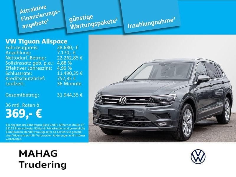 Gebraucht VW Tiguan Allspace Highline 150 PS (110 kW) 2021 Grau SUV