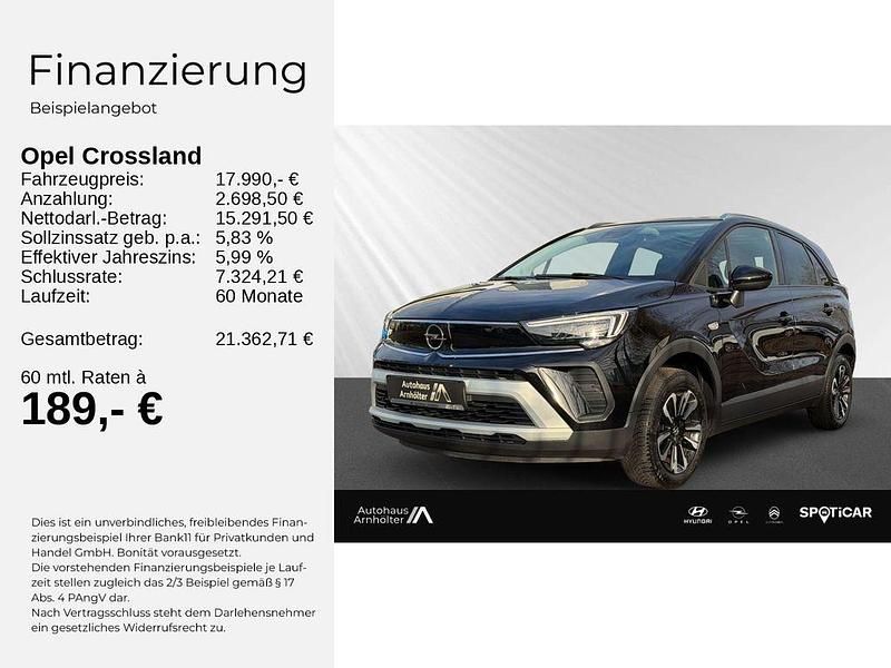 Gebraucht Opel Crossland Elegance 131 PS (96 kW) 2024 Schwarz SUV