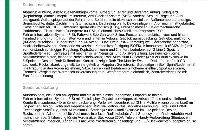 Gebraucht Audi A4 S-Line 190 PS (139 kW) 2011 Schwarz Kombi