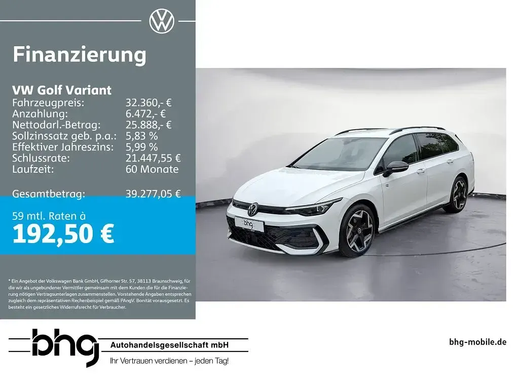 Gebraucht VW Golf VIII R-line 150 PS (110 kW) 2025 Kombi