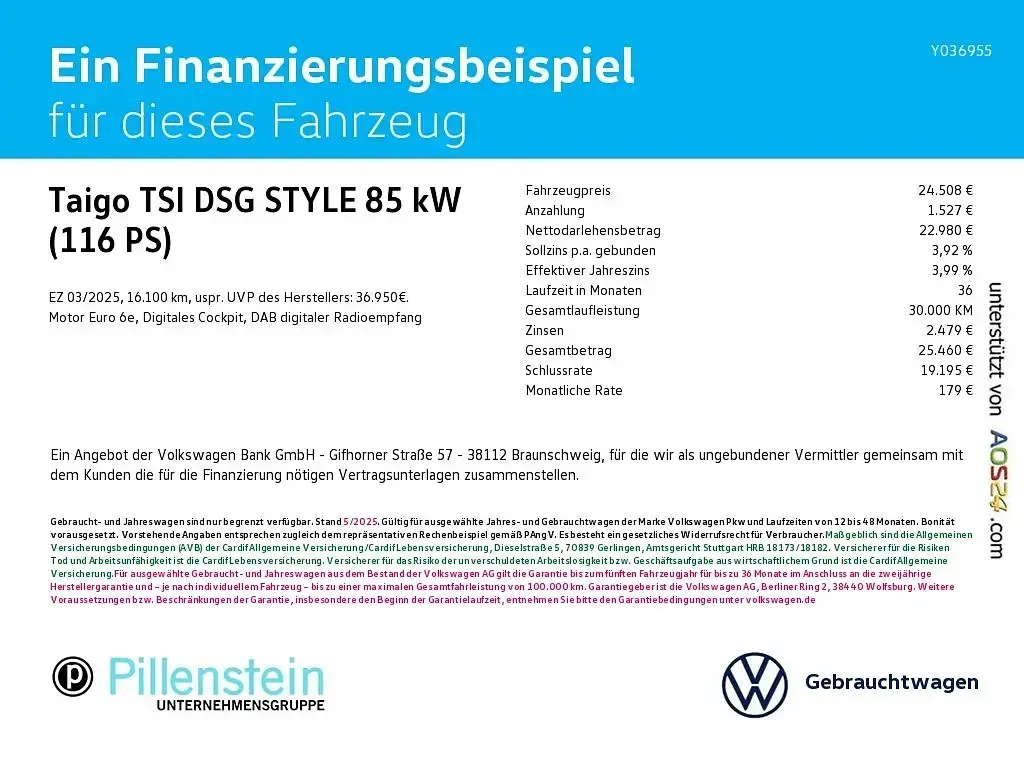 Gebraucht VW Taigo Style 116 PS (85 kW) 2025 Schwarz SUV