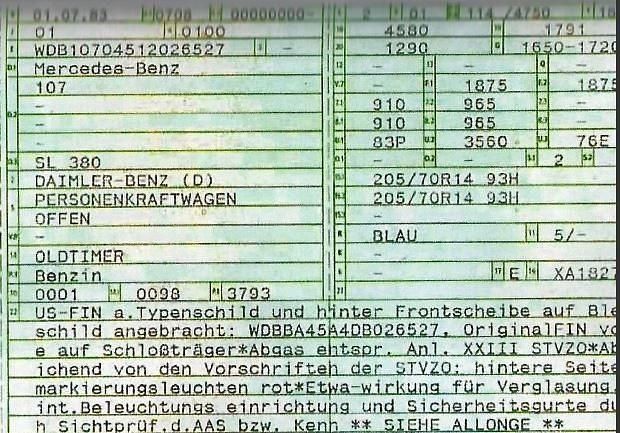 Gebraucht Mercedes SL380 155 PS (114 kW) 1983 Grün Cabrio