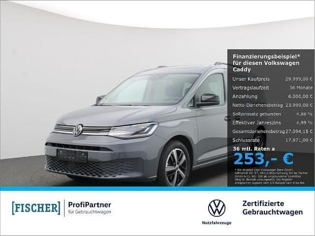 Gebraucht VW Caddy Dark Label 114 PS (83 kW) 2023 Grau Van / Kleinbus