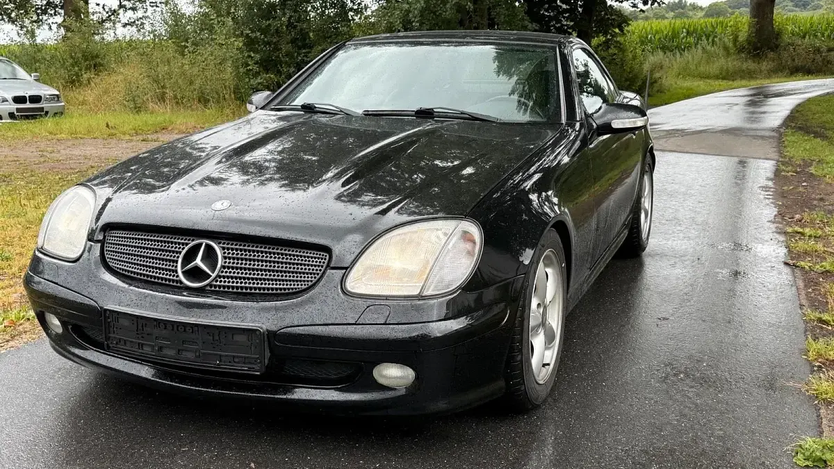 Gebraucht Mercedes SLK200 163 PS (119 kW) 2002 Schwarz Cabrio