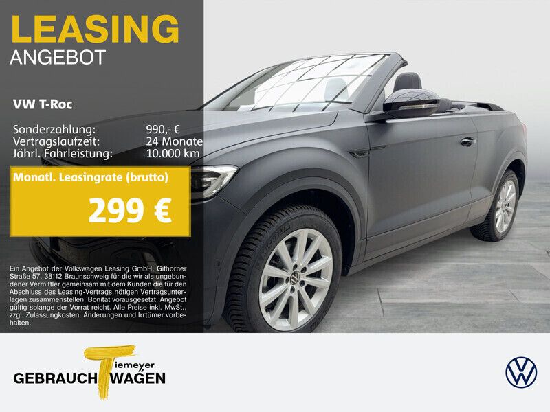 Andere farbe Gebraucht 2024 VW T-Roc Cabriolet R-line Cabrio | 40.280 € (Teuer) - Bild 1/4