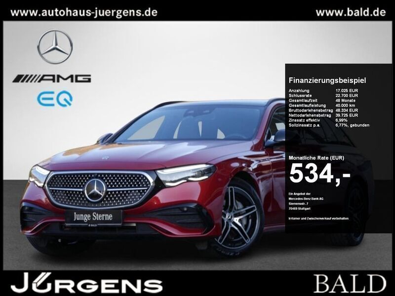 Gebraucht Mercedes E300 AMG 204 PS (150 kW) 2023 Manufaktur lack manufaktur hyazinthrot metallic Kombi