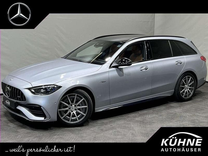 Lack hightechsilber Gebraucht 2024 Mercedes C43 AMG Premium Plus Kombi | 53.790 € (Guter Preis) - Bild 1/4
