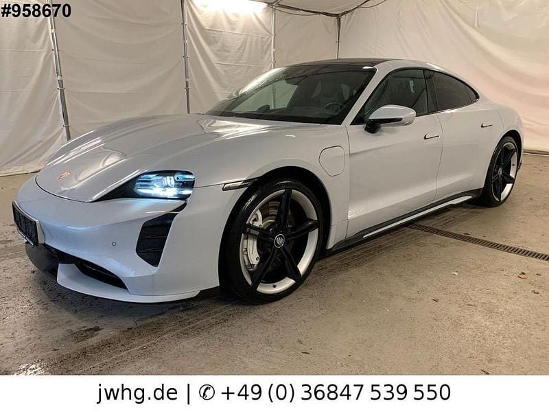 Grau Gebraucht 2021 Porsche Taycan Turbo Limousine | 66.950 € (Superpreis) - Bild 1/4
