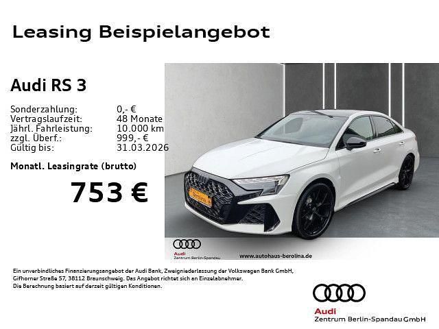 Neu Audi RS3 Sport 400 PS (294 kW) 2026 Weiß Limousine