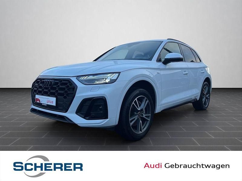 Gletscherweiß metallic Gebraucht 2022 Audi Q5 S-Line SUV | 39.690 € (Fairer Preis) - Bild 1/4