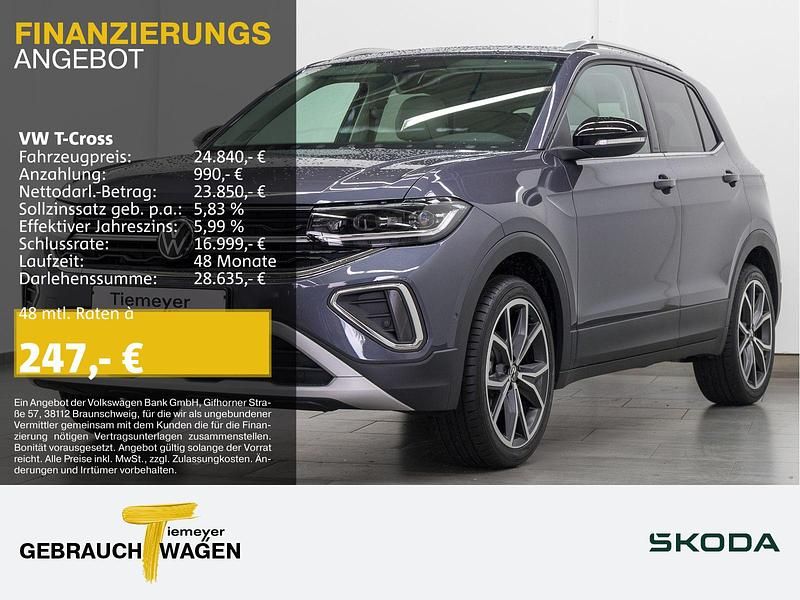 Rauchgrau metallic Gebraucht 2024 VW T-Cross IQ Drive SUV | 22.930 € (Guter Preis) - Bild 1/4