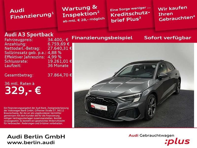 Gebraucht Audi A3 Ambiente 150 PS (110 kW) 2022 Daytonagrau perleffekt Limousine