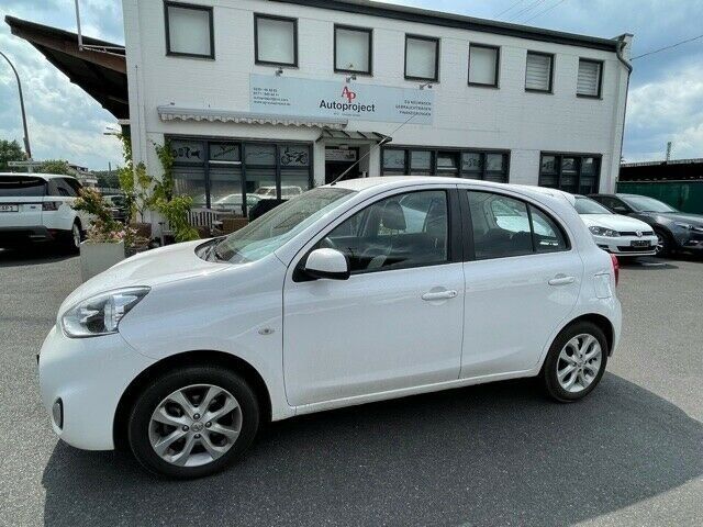 Weiß Gebraucht 2016 Nissan Micra Acenta Kleinwagen | 6.990 € (Fairer Preis) - Bild 1/4