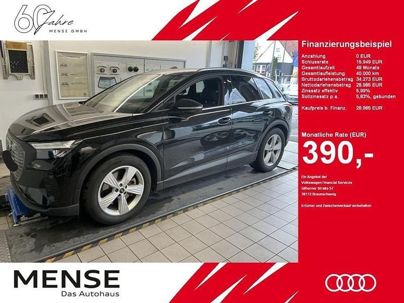 Mythosschwarz metallic Gebraucht 2022 Audi Q4 e-tron Comfort SUV | 28.985 € (Fairer Preis) - Bild 1/4