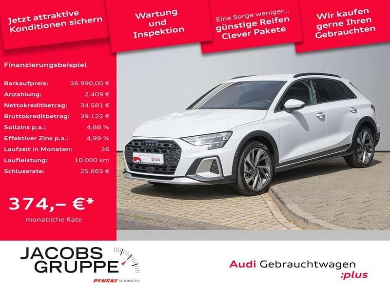 Gletscherweiß metallic Gebraucht 2024 Audi A3 Ambiente Limousine | 36.990 € (Fairer Preis) - Bild 1/4